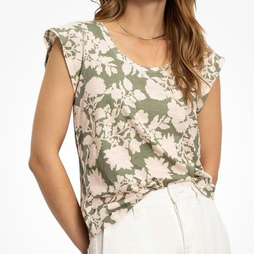 New Sanctuary West Side Tee 1X mint leaves NWT Sage Green